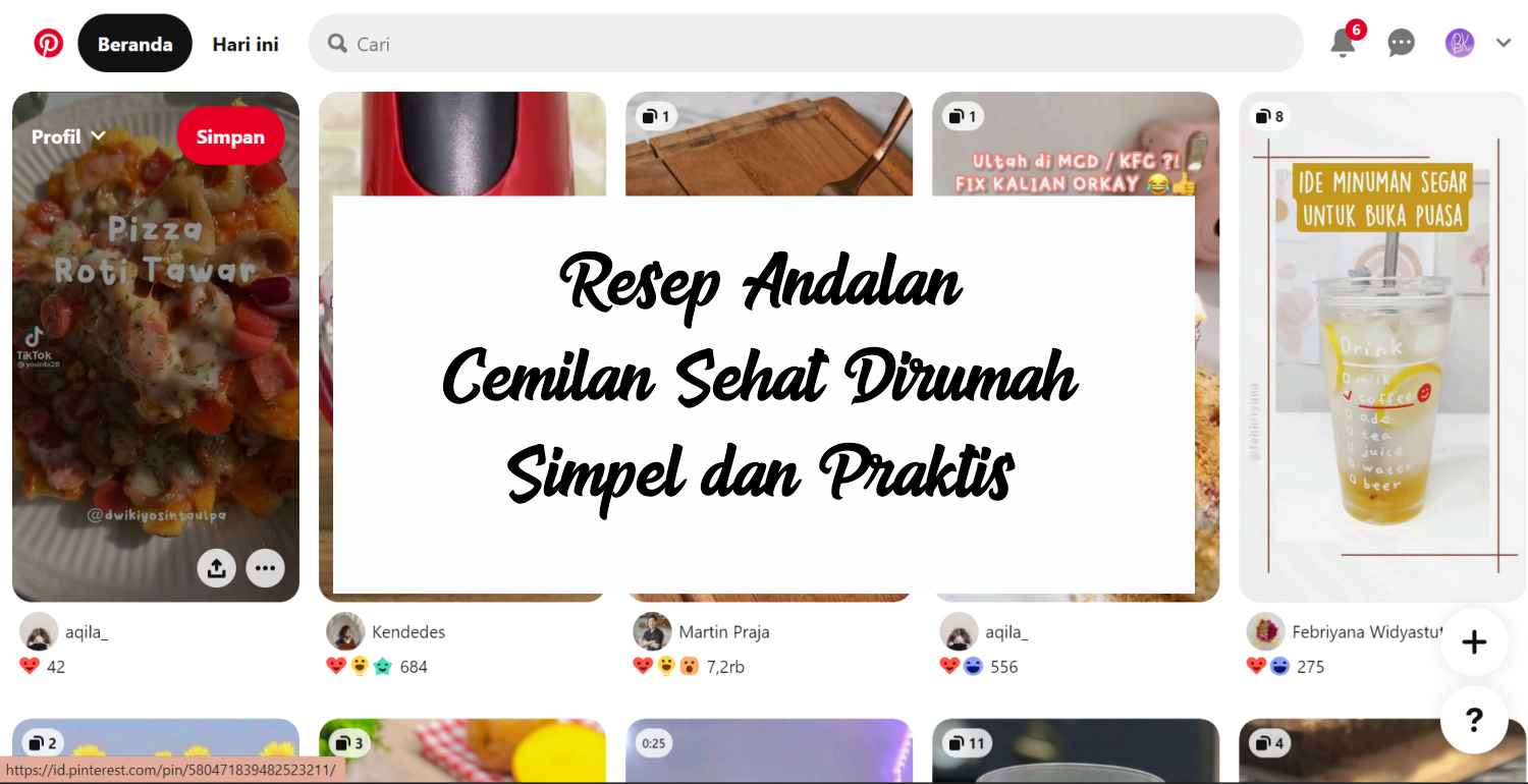 6 Resep Cemilan Sehat, Simpel Dan Praktis Buat Dirumah » BebasKata.com